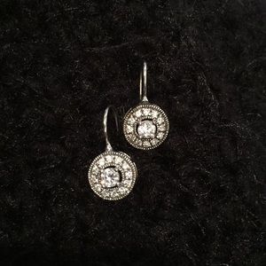 Sterling silver cubic zirconia earrings